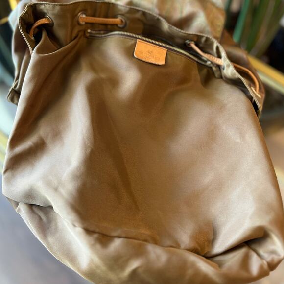ETRO Olive Nylon Paisley Backpack - Picture 8 of 11